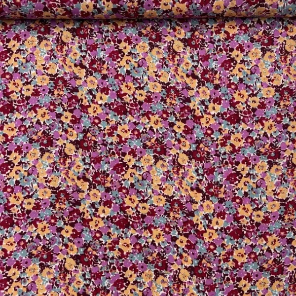 Viscose Little Flower – Azul