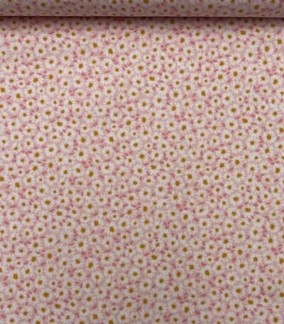 Popeline Little Flower – Rosa Claro