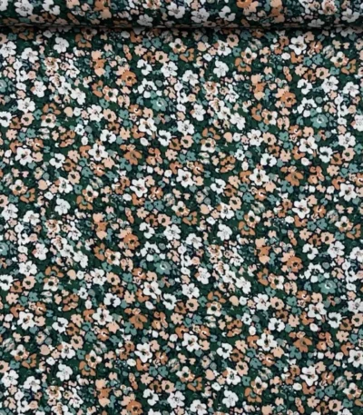 Viscose Little Flower – Verde