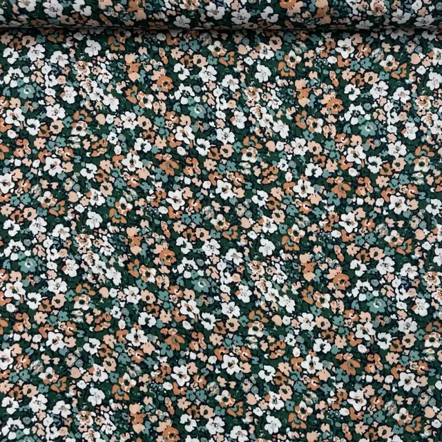 Viscose Little Flower – Verde