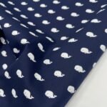 Popeline Marine Whale – Azul - imagem 3