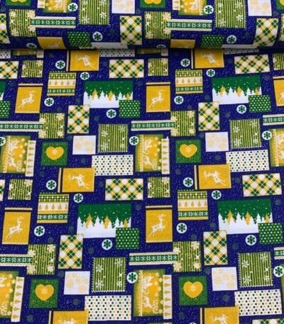 Popeline Natal – Azul