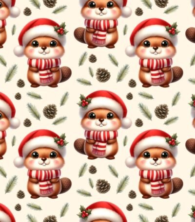 Tecido Popeline Natal Castor – Cru