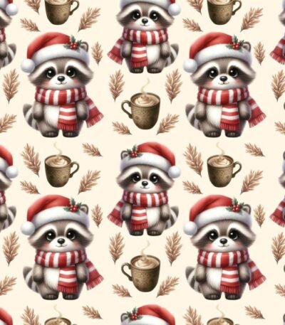 Tecido Popeline Natal Animal – Cru