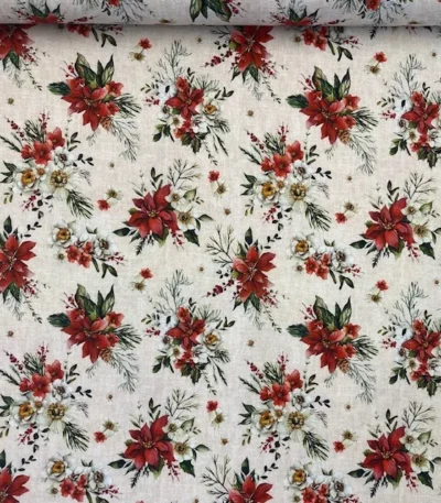 Popeline Natal –  Flowers