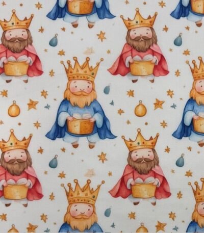 Tecido Popeline Natal Reis