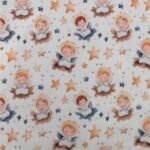 Tecido Popeline Natal Anjinhos