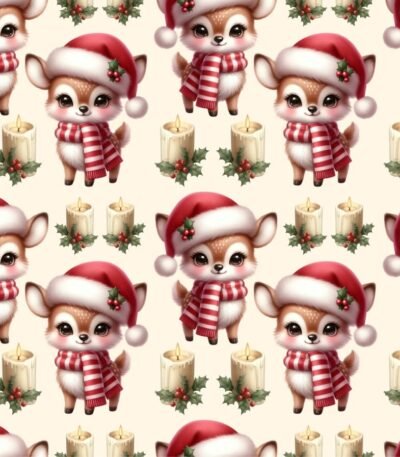 Tecido Popeline Natal Rena – Cru