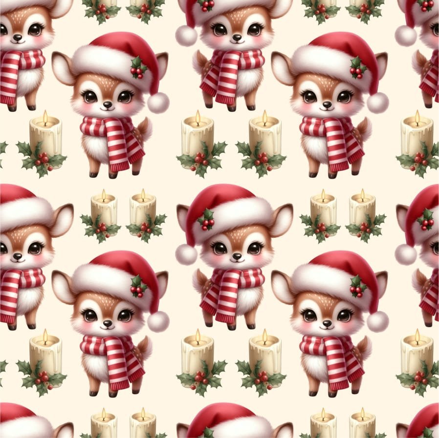 Tecido Popeline Natal Rena – Cru
