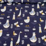 Popeline Navy Duck – Azul Marinho