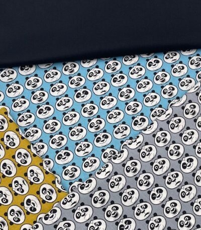 Conj. Panda 4 Popelines 1 mt x 1,50mt