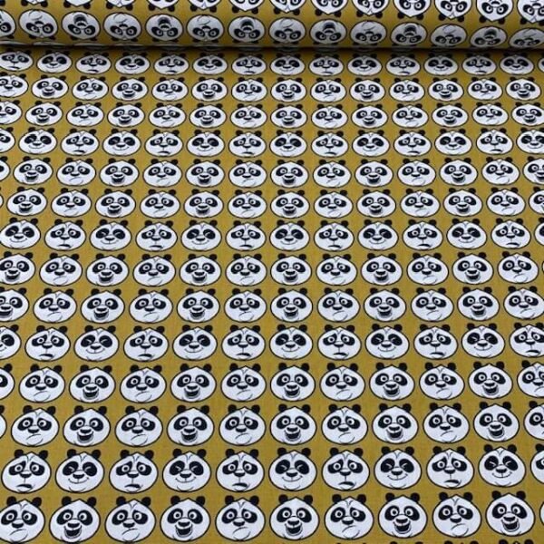 Popeline Panda do Kung Fu – Amarelo