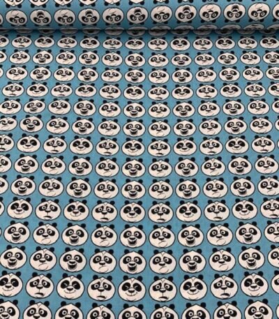 Popeline Panda do Kung Fu – Azul