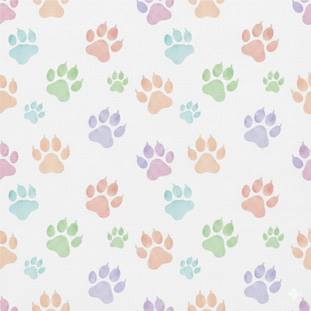Popeline Animais Patinhas – Branco