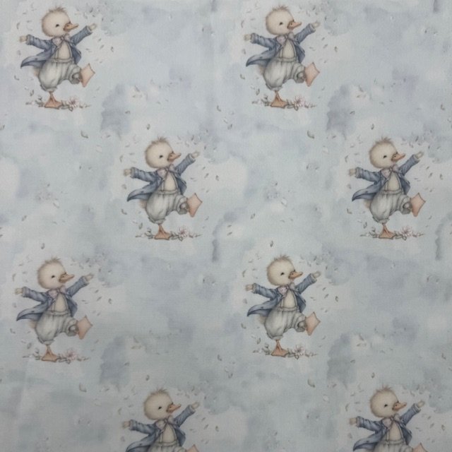 Popeline Patinho – Azul