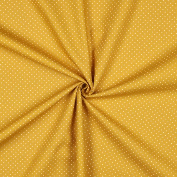 Popeline Pintas – Amarelo Ouro