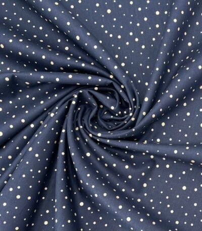Popeline Pintas Glitter – Azul Marinho