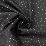 Popeline Pintas Glitter – Preto