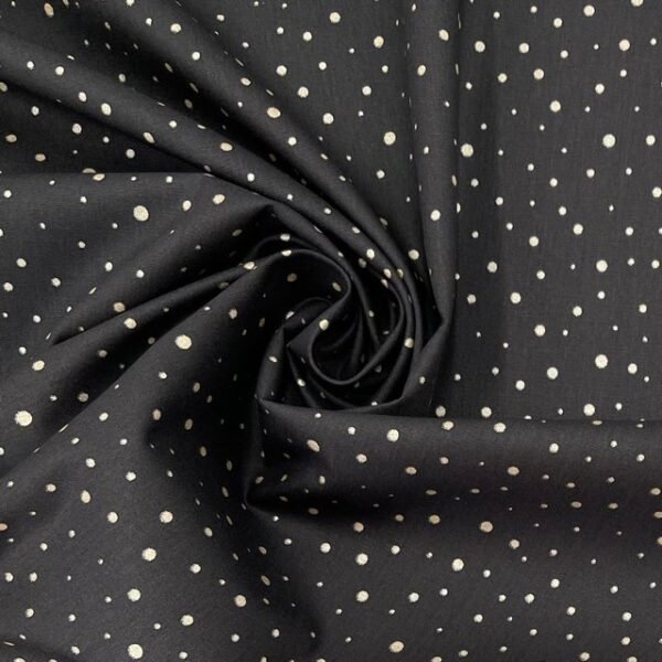 Popeline Pintas Glitter – Preto