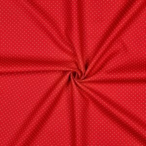 Popeline Pintas- Vermelho