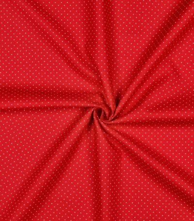 Popeline Pintas- Vermelho