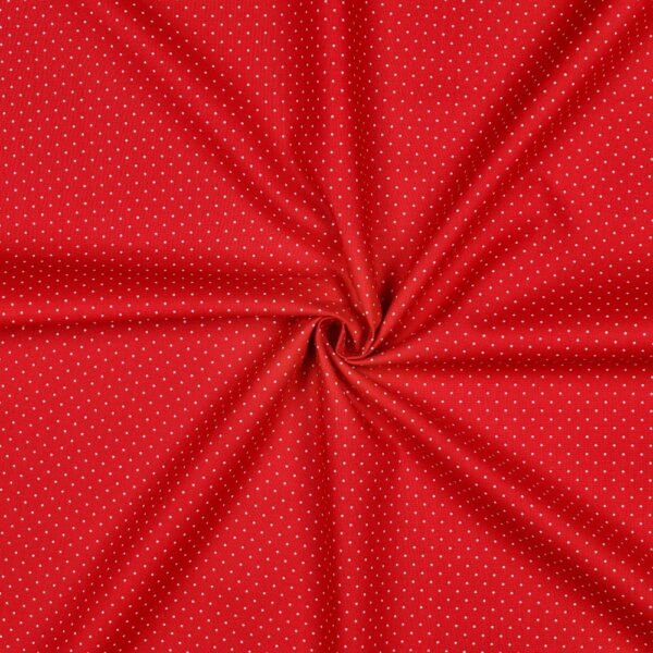 Popeline Pintas- Vermelho
