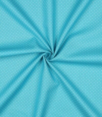 Popeline Pintas – Azul Turquesa