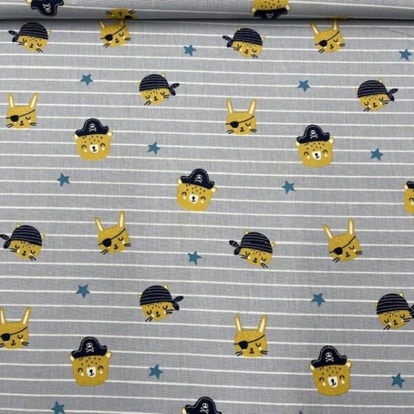 Popeline Piratas – Cinzento