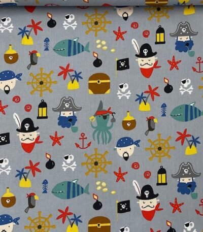 Popeline Piratas – Cinzento