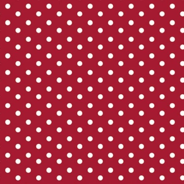Popeline Resinada Bolas – Vermelho