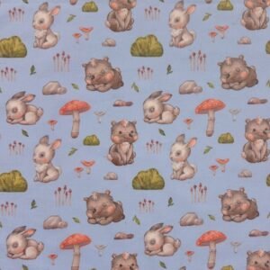 Popeline Rabbit and Bear – Azul