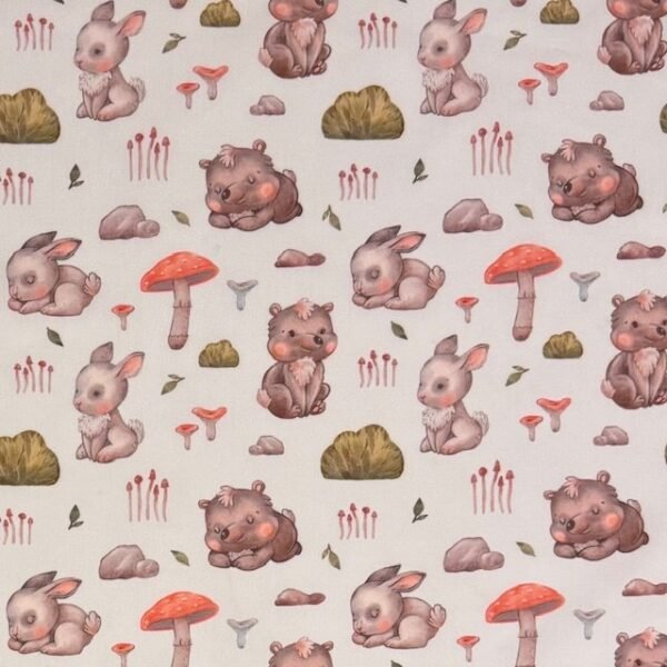 Popeline Rabbit and Bear – Branco