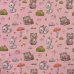 Popeline Rabbit and Bear – Rosa