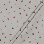 Popeline Resinada Cerejas – Bege - imagem 2