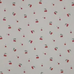 Popeline Resinada Cerejas – Bege