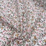 Popeline Resinada Flower – Branco - imagem 3