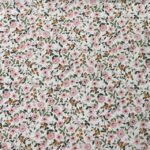 Popeline Resinada Flower – Branco
