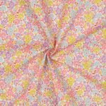 Popeline Resinada Summer Flowers – Branco - imagem 2