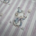 Popeline Riscas Ratinho – Rosa - imagem 2