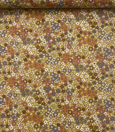 Popeline Small Flowers – Amarelo