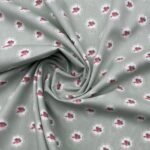 Popeline Small Roses – Verde Menta - imagem 2