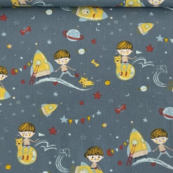 Popeline Space – Azul