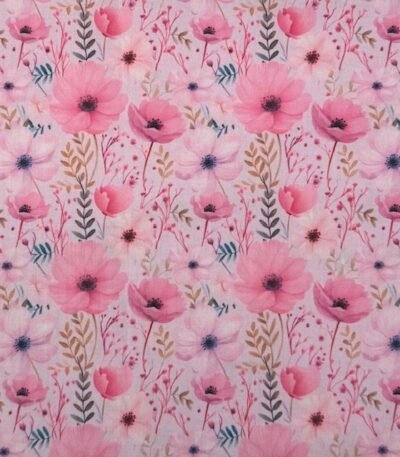 Popeline Spring Flowers – Lilás