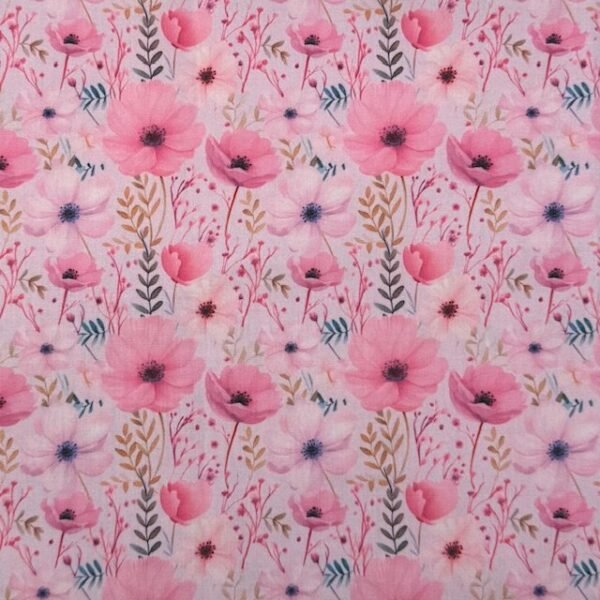 Popeline Spring Flowers – Lilás