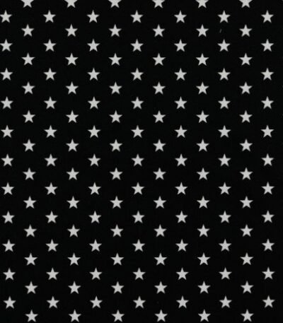 Popeline Estrelas – Preto