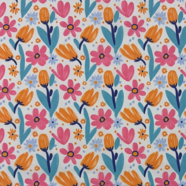 Popeline Summer Time – Branco