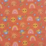 Popeline Sun Rainbown – Laranja