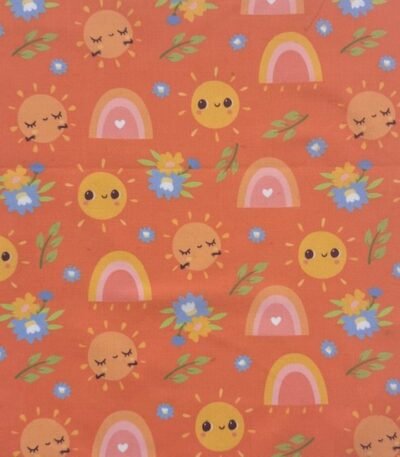 Popeline Sun Rainbown – Laranja