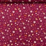 Popeline Sweet Flower – Cereja