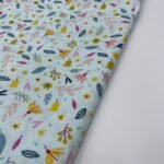 Popeline Sweet Flower – Turquesa - imagem 3
